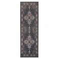 thumbnail image 2 of BNM Medallion Washable Indoor Area Rug, 2'7" x 8', Black, 2 of 11