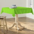 thumbnail image 2 of LA Linen Polyester Poplin Square Tablecloth, 58 by 58-Inch, Lime, 2 of 2