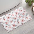 thumbnail image 2 of Pioneer Flower Floral Print Pattern Bathroom Rugs Mat, Non Slip Microfiber Bathroom Rug with Rubber Backing, Soft Mats for Bathroom Floor Tub Shower, 17"x27", 2 of 5