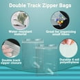 thumbnail image 4 of Pack of 1000 Clear Zipper Bags 6 x 8. Seal Top Polyethylene Bags 6x8. Thickness 4 mil. Plastic Poly Bags for Packing and Storing. Ideal for Industrial, Food Service, Health Needs., 4 of 6