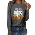 thumbnail image 5 of Cmfcve Woman Spooky Season Sweatshirt Long Sleeve Girls Trip Salem Pullover Undershirts Vintage Printed Sports Shirt, 5 of 7
