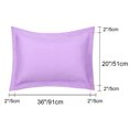 thumbnail image 2 of PiccoCasa Soft 1800 Microfiber Oxford Pillowcases 2Pcs, King Lavender, 2 of 8