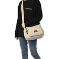 thumbnail image 2 of BadPiggies Women Nylon Crossbody Bag Waterproof Shoulder Handbag Lightweight Casual Messenger Purse Multi Zipper Pockets - Khaki, 2 of 9
