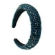 thumbnail image 1 of Sonducket Diademas con cuentas de cristal con purpurina, tocado de punto Flexible para el cabello, tocado para mujer, fiesta, colorido brillante Accesorio para el cabello Cielo azul Sonducket AP010971-14B, 1 of 5