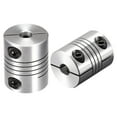 thumbnail image 6 of Uxcell 2PCS Motor Shaft 6mm to 6mm Helical Beam Coupler Coupling 20mm Dia 25mm Length, 6 of 6