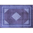 thumbnail image 1 of Ahgly Company Indoor Rectangle Medallion Blue Traditional Area Rugs, 8' x 12', 1 of 4