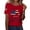 Red_AB02, variant on IYYVV Short Sleeve Independence Day Shirts for Women Fashion Casual Anniversary USA Shirt 2026 Flag Graphic Tee Orange M