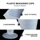 thumbnail image 3 of Vaso medidor triangular de plástico de 500 ml, práctico y ligero (blanco), 3 of 8