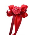 thumbnail image 3 of 6PCS Wedding Car Flower Artificial Ribbon Flower Wedding Car Decor with Tape, 3 of 10
