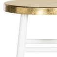thumbnail image 7 of SAFAVIEH Emery Mid-Century Dipped Gold Leaf Counter Stool with Footrest, White, 7 of 7