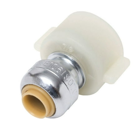

SharkBite Push to Connect 1/4 in. Push X 1/2 in. D FPT Brass Faucet Connector