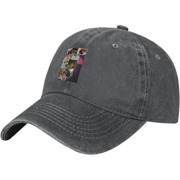 BenSon Boone Baseball Cap Adjustable Washed Denim Hat Vintage Classic Low Profile Cap Black