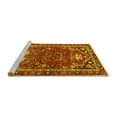 thumbnail image 2 of Ahgly Company Machine Washable Indoor Rectangle Persian Yellow Traditional Area Rugs, 6' x 9', 2 of 4