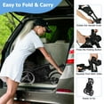 thumbnail image 6 of Goplus Folding 3 Wheels Golf Push Cart W/Bag Scoreboard Adjustable Handle Grey, 6 of 8