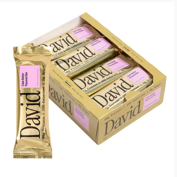 David High Protein Bars, Cake Batter - 28g Protein