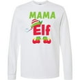 thumbnail image 3 of Inktastic Christmas Mama Elf Long Sleeve T-Shirt, 3 of 5