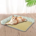thumbnail image 4 of Fiudx Cojín de Verano para Mascotas, Colchón de Hielo Suave y Duradero, Almohadilla de Ratán Transpirable, Diseño Ventilado y Refrescante, Cómodo para Perros y Gatos, Ideal para Relajarse En Interior, 4 of 6
