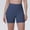 04-Blue, variant on Women High Waist Tummy Control Solid Seamless Biker Shorts Stretch Skinny Yoga Running Workout Fitness 3 Inch Athletic Compression Short Pants 18-Purple M
