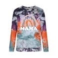 thumbnail image 4 of Camiseta de manga larga con cuello redondo para mujer a la moda, blusa suelta con estampado de otoño Pompotops  FGAJ19788, 4 of 5