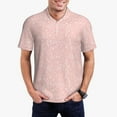 thumbnail image 2 of Balery Rabbit And Flower Printed Men’s Short Sleeve Polo Shirt, Midweight Men's Shirt,Golf Polo shirts -Medium, 2 of 8