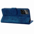 thumbnail image 5 of Decase for Samsung Galaxy S21 Ultra Case Shockproof PU Leather Retro Flower Embossed Wallet Flip Case Magnetic Stand with Card Slot Folio Cover,Blue, 5 of 5
