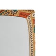 thumbnail image 2 of Tribal Fitted Sheet, Secret Tribe Pattern in Bohemian Style, Soft Decorative Fabric Bedding, Queen Size, Apricot Orange and Teal, by Ambesonne, 2 of 2