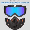 thumbnail image 3 of Gafas de protección CHAO para motocross máscara facial desmontable casco antivaho, 3 of 5