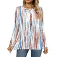 thumbnail image 3 of Fantaslook Women Tunic Tops Casual Long Sleeve Shirts Crew Neck Fall Tops Basic Tees Floral Dressy Blouses, 3 of 9