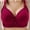 03 Red, variant on Awdenio Bras for Women , Woman's Embroidered Glossy Comfortable Breathable Bra Underwear No Rims