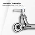 thumbnail image 4 of Aquaterior 2 Pack 44" Wall Mount Commercial Faucet with Pre-Rinse Pull Down Sprayer Fit for 2/3 Compartment Sink, 4 of 10