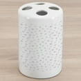 thumbnail image 1 of Money Ceramic Toothbrush Holder, Cryptocurrency Themed Pattern Banking Business Blockchain Exchange and Finance, Decorative Versatile Countertop for Bathroom, 4.5" X 2.7", Black and White, 1 of 4