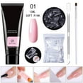thumbnail image 1 of Kit de herramientas para manicura francesa, kit de prueba de gel polivinílico para extensiones de uñas, gel constructor transparente, gel polivinílico nude, con mini uña, pegamento de plástico para ex, 1 of 2