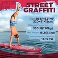 thumbnail image 2 of Santasup Blow Up Paddle Board Pink Inflatable Paddle Board For Adults, 10ft Yoga Stand Up Paddle Board, Sup Board With Accessories, Non-Slip Deck, Travel Backpack Wide Stance, 2 of 7