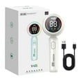 thumbnail image 3 of VBXOAE USB Rechargeable Fabric Shaver and Lint Remover with 6 Tooth Blade 2 in 1 Design for Sweaters Blankets Furniture Sofas Long Battery Life Portable and Easy to Use with Power Display, 3 of 9