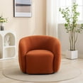 thumbnail image 4 of SEYNAR Modern Velvet 360 Degree Swivel Accent Armchair Set of 2,Upholstered Round Barrel Side Chair for Living Room, 4 of 10