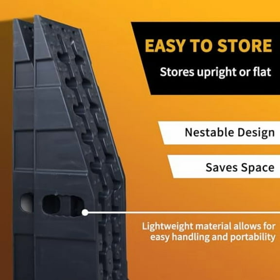 Car Ramps for Oil Changes 6.7" High Lift Vehicle Maintenance, 9000 LBS  Support Tire Ramp