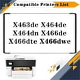 thumbnail image 2 of Replacement for X464 X463A11G Toner Cartridges Compatible for Lexmark X463de X464de X464dn X466de X466dte X466dwe Printers, High Yield 3,500 Pages, 2 of 7