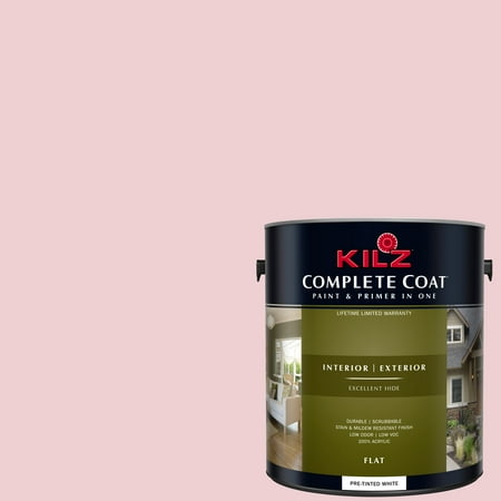 Cot Paint - KILZ COMPLETE COAT Interior/Exterior Paint & Primer in One #LA230-01 Sweet Blush