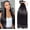 Black, variant on Aorsher Unprocessed Human Hair Bundles Black Straight Bundles Human Hair 12Inch 1 Bundle Double Weft Weave Bundles for Women