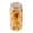 Clear/14 oz/20 Count, variant on Met Lux 43 oz Square Clear Plastic Storage Jar - with Hinged Lid - 4 1/4" x 4 1/4" x 6 3/4" - 2 count box