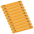 thumbnail image 4 of Paquete de 10 topes de línea livianos para tensar con seguridad las cuerdas de la tienda de campaña Ajustadores de cuerdas de aluminio con doble orificio dorado, 4 of 8
