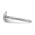 thumbnail image 3 of Sterling Silver Stackable Expressions Diamond Turtle Ring - Size 5, 3 of 3