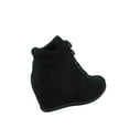 thumbnail image 2 of Kaipo-88 Women's High Top Round Toe Lace Up Hidden Wedge Sneaker Shoes, 2 of 2