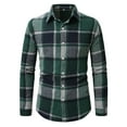 thumbnail image 2 of COSFO Men Shirts Button Collared Casual Long Sleeve Tops Regular Polo Pullover T-Shirts, 2 of 9