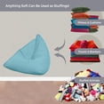 thumbnail image 3 of Diconna Lazy Sofa Cover with Bright Color Linen Fabric Unfilled Bean Bag, 3 of 8