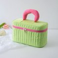thumbnail image 2 of Cosmetic Bag Large Capacity Handle Rectangle/Triangle Women Cosmetic Storage Bag Bathroom Organizer Accessories, 2 of 5