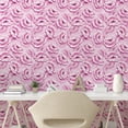 thumbnail image 2 of Ambesonne Floral Peel & Stick Wallpaper for Home, Dreamy Flower Surreal Garden, 13"x36", Lilac Purple Off White, 2 of 5
