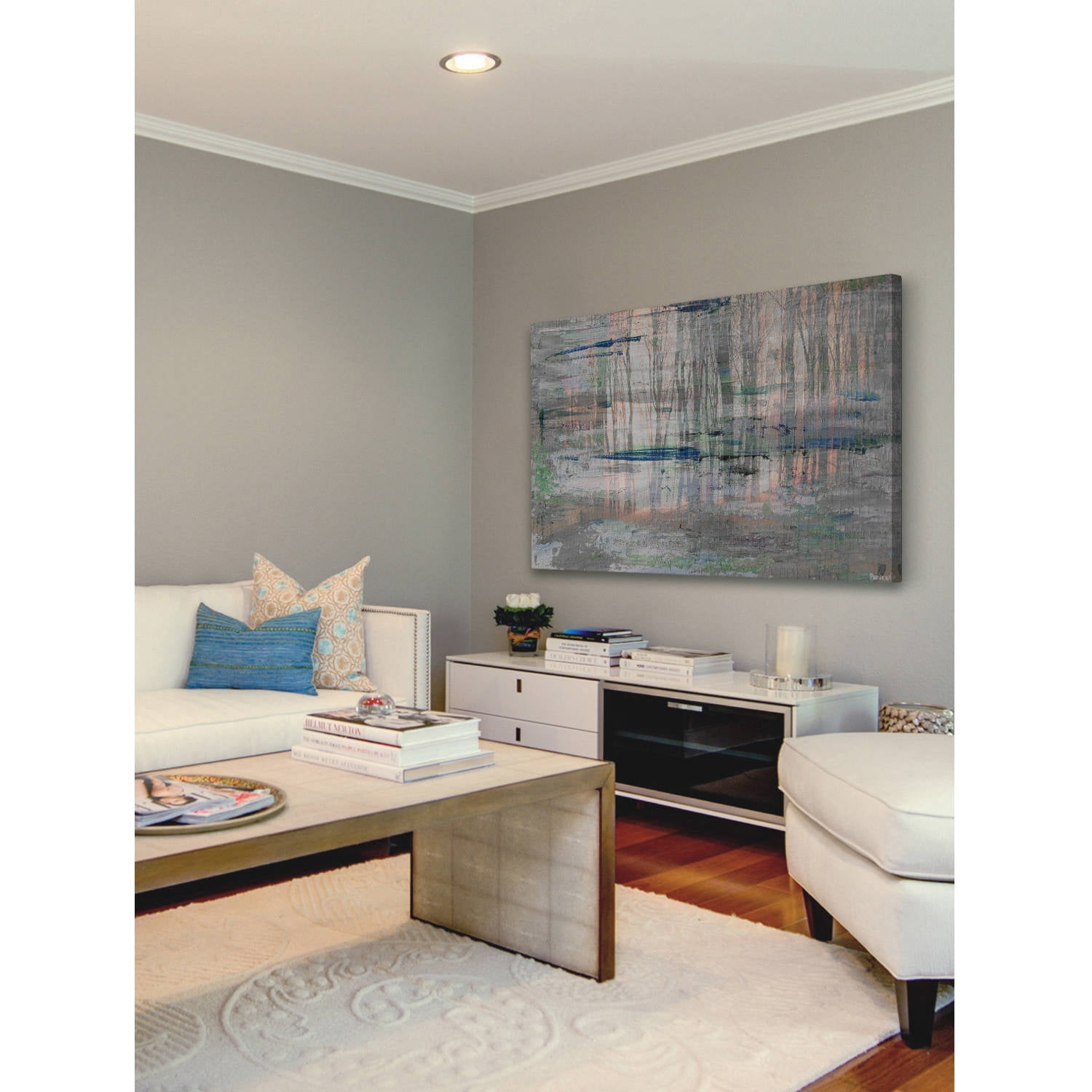 "Marshy Reflection" Painting Print on Wrapped Canvas