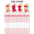 thumbnail image 5 of Women's 2 Piece Ribbed Bikini Sets, Adjustable Spaghetti Straps Sports Swimwear Bathing Suits Purple L, 5 of 5