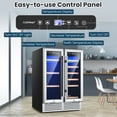 thumbnail image 6 of Costway 24'' Dual Zone Wine and Beverage Cooler Refrigerator Dual Control Refrigerator, 6 of 11